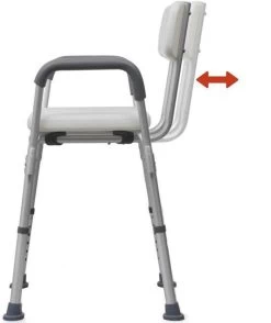 Douchestoel Met Afneembare Rugleuning En Armleuningen - Lichtgewicht En In Hoogte Verstelbaar - Douchekruk -Grohe Winkel 1009x1200 1