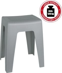 WENKO Badkamerkruk Kumba 38x47cm In Grijs Kunststof - Douchekruk -Grohe Winkel 1011x1200 2