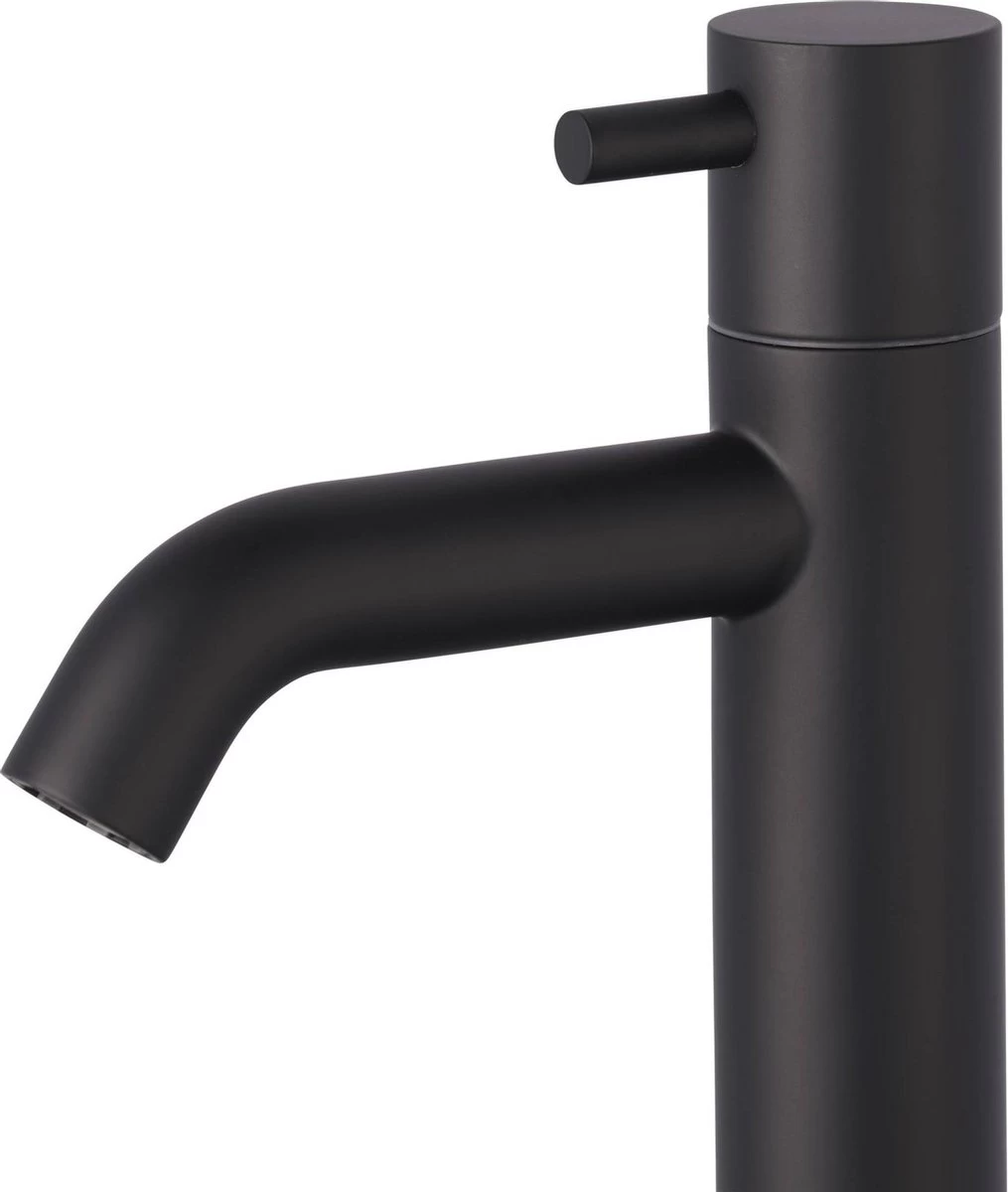 Merkloos Saqu Eurotrend Fonteinkraan - Hoog Model - Toiletkraan - Koudwaterkraan - Mat Zwart 4 Merkloos Saqu Eurotrend Fonteinkraan - Hoog Model - Toiletkraan - Koudwaterkraan - Mat Zwart - Image 4