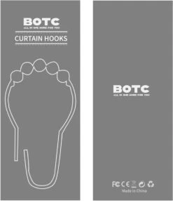 BOTC Gordijnringen - 12 Stuks Gordijn Haken - Gordijnhaken- RVS Gordijn Ringen Voor Gordijn Roede - Sliver -Grohe Winkel 1035x1200