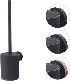 Tiger Urban Toiletaccessoireset - Toiletborstel Met Houder - Toiletrolhouder Met Klep - Handdoekhaak - Zwart -Grohe Winkel 1035x1200 4