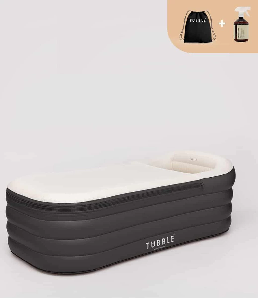 Tubble® Tubble® Royale Opblaasbaar Ligbad - Onyx Black – Voor Volwassenen Tot 188cm - Opbouwbaar - 255L - Inclusief Tubble Cleaner 1 Tubble® Tubble® Royale Opblaasbaar Ligbad - Onyx Black – Voor Volwassenen Tot 188cm - Opbouwbaar - 255L - Inclusief Tubble Cleaner