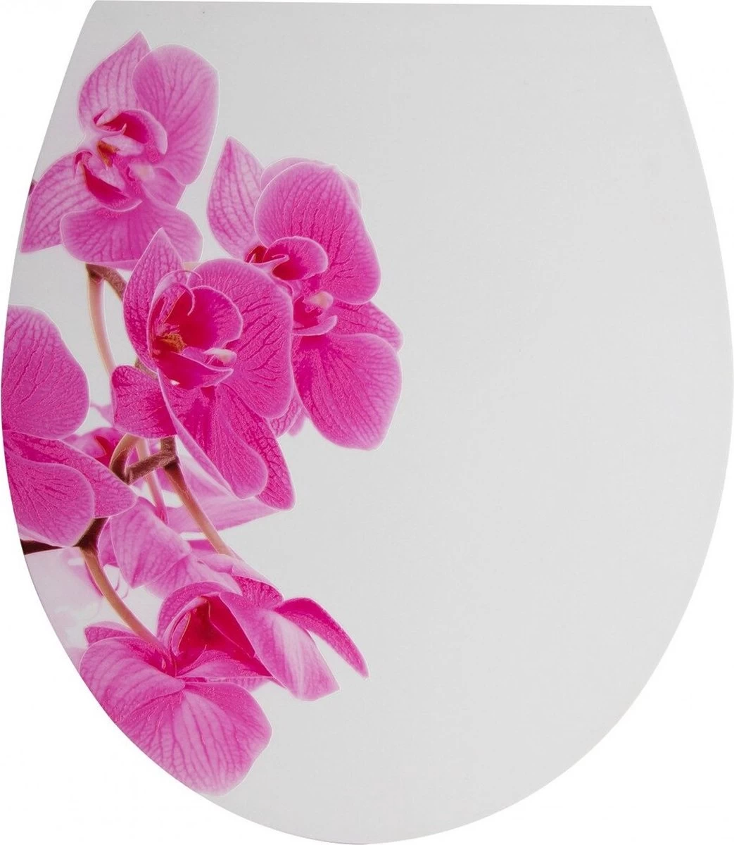 Sanitary WC-bril Met Print - Kunstof - Softcolse - RVS Schanieren - Afklikbaar 1 Sanitary WC-bril Met Print - Kunstof - Softcolse - RVS Schanieren - Afklikbaar