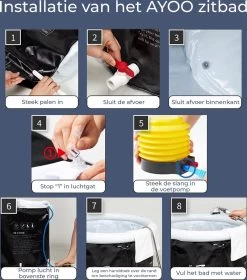 AYOO® Zitbad - Opblaasbaar Bad - Opvouwbaar Bad - Wim Hof Methode - Ijsbad - Badkuip - Zitbad Voor Volwassenen - Bathtub - Zitbaden - Bath Bucket - Inclusief Voetpomp - Grijs -Grohe Winkel 1058x1200 1