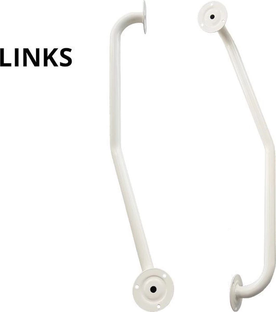 Wandbeugel Gedraaid LINKS - Wit 2 Wandbeugel Gedraaid LINKS - Wit - Image 2