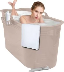 LIFEBATH - Zitbad Mira - Bath Bucket XL - 400L - Ligbad 122 Cm - Costa Rica Sand