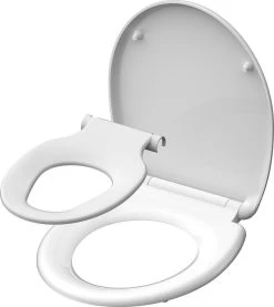 SCHÜTTE WC-Bril 82940 FAMILY WHITE - Duroplast - Soft Close - Afklikbaar - Geïntegreerde Kinderzitting - Gelakt - Wit -Grohe Winkel 1069x1200 2