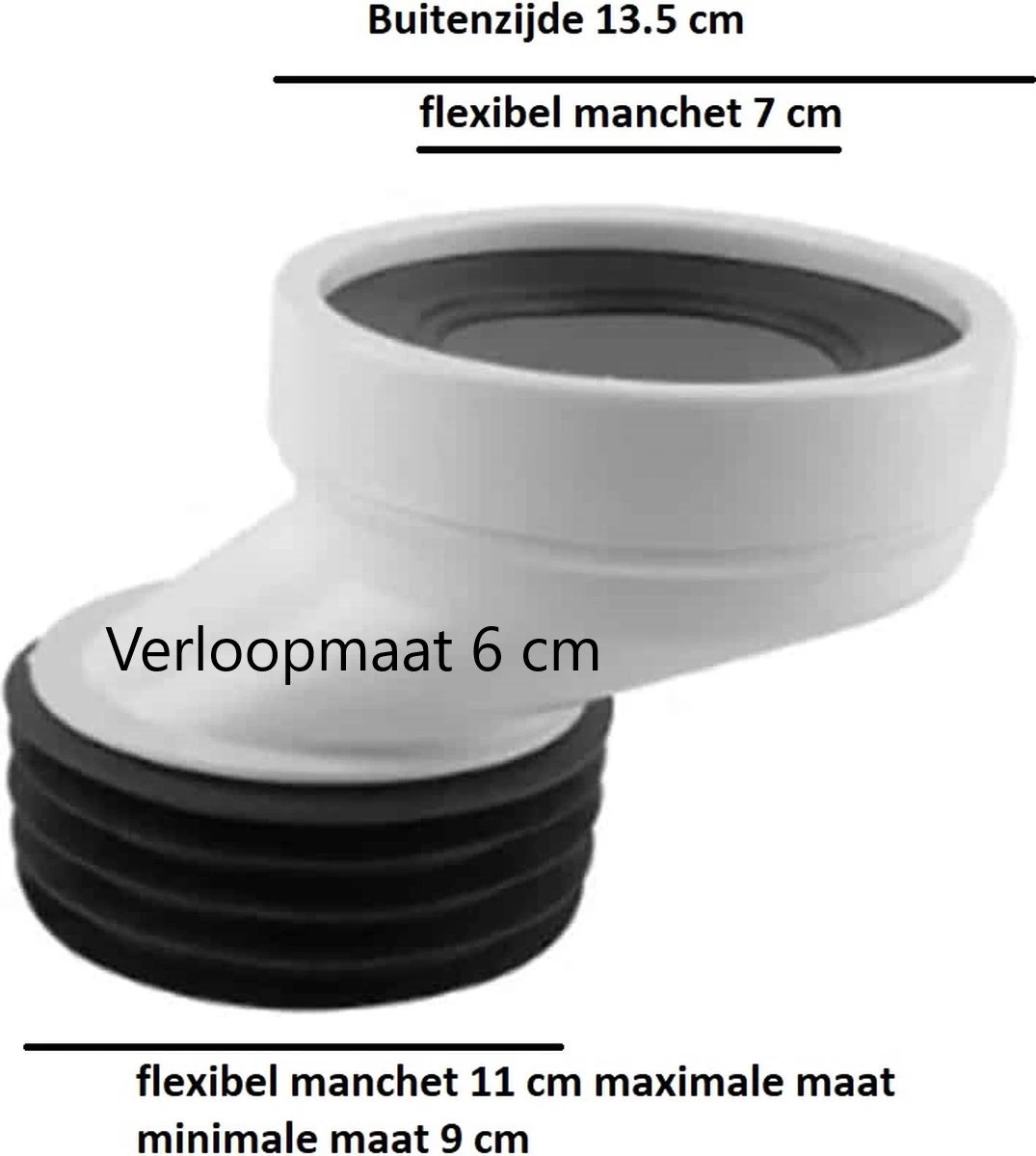 Aloni Toilet Afvoermanchet Excentrisch 6cm 2 Aloni Toilet Afvoermanchet Excentrisch 6cm - Image 2