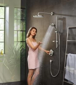 Hansgrohe Raindance Select S Doucheset 120 3jet PowderRain Met Unica'S Puro Glijstang 65 Cm Chroom 34 Hansgrohe Raindance Select S Doucheset 120 3jet PowderRain Met Unica'S Puro Glijstang 65 Cm Chroom -Grohe Winkel 1077x1200