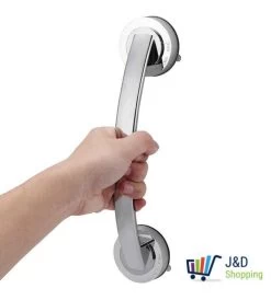 Handgreep Met Zuignap - Deurgreep -Badkamer Handgreep Met Zuignap - Douche - Helping Hand Handvat - Kunstof - Zilver - Groot -Grohe Winkel 1080x1200 1