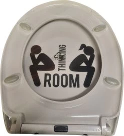 Merkloos Toiletbril - Quick - Release Functie - Soft Closed -Thinking Room