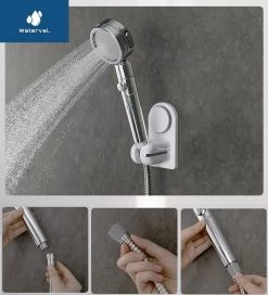 Zelfklevende Douchekophouder Met Zuignap - Universele Douchekop & Handdouche Houder - Verstelbaar - Handdouchehouder - Douche Kop Wandhouder - Zonder Boren & Schroeven -Grohe Winkel 1088x1200