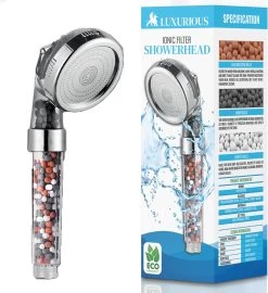 Imperatoris | Ionische Douchekop - Waterbesparend – Met Hoge Druk En Filter – Regendouche