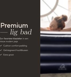 Airlie Opblaasbaar Ligbad Voor Volwassenen – Comfortabel - Opblaasbad - Zitbad - Badkuip – Bath Tub – Opvouwbaar Bad – Bath Bucket – Dubbel Hoofdkussen - Zwart - GRATIS Elektrische Pomp -Grohe Winkel 1098x1200 3