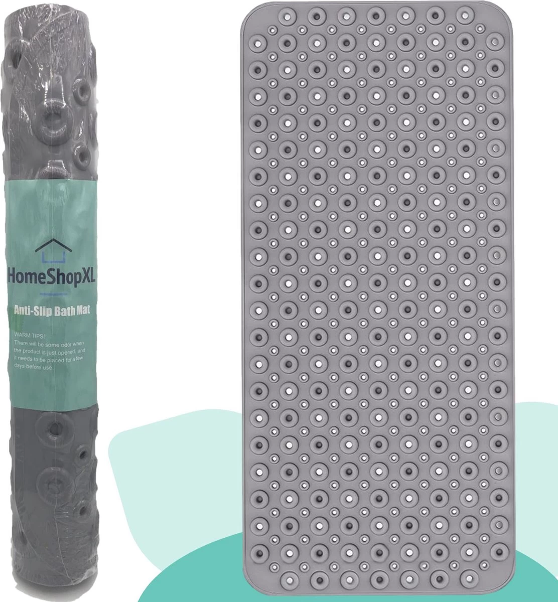 The Original - Douchemat Antislip - Grijs - 88x40cm - Antislipmat Badmat Voor Bad & Douche - Anti Slip Mat Met Zuignappen 11 The Original - Douchemat Antislip - Grijs - 88x40cm - Antislipmat Badmat Voor Bad & Douche - Anti Slip Mat Met Zuignappen - Image 11