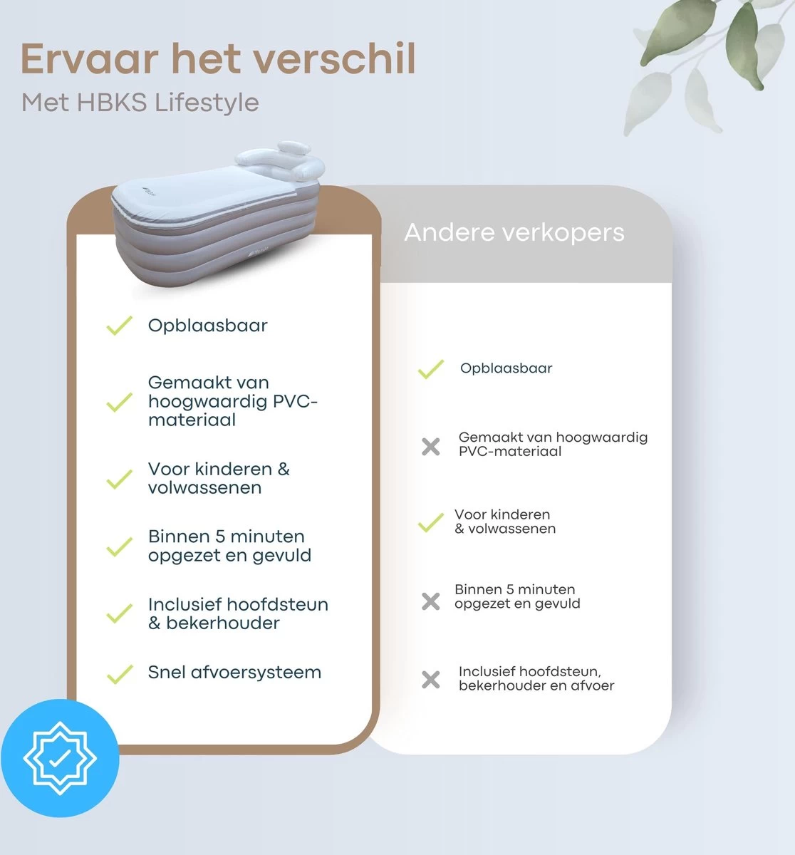 HBKS Lifestyle Bad – Opblaasbaar Ligbad – Bath Bucket – Zitbad Voor Volwassenen - Ijsbad Wim Hof Methode - Badkuip – Ice Bath – Rosegold 9 HBKS Lifestyle Bad – Opblaasbaar Ligbad – Bath Bucket – Zitbad Voor Volwassenen - Ijsbad Wim Hof Methode - Badkuip – Ice Bath – Rosegold - Image 9