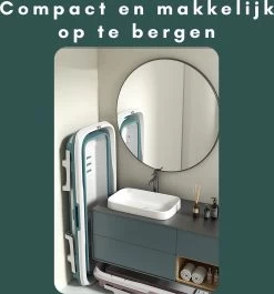 Livista® - Opvouwbaar Bad - Blauw - Zitbad - Inklapbaar - Bath Bucket - 150 CM LANG - XL - Incl. Thermometer & Onderwater LED Lichten -Grohe Winkel 1118x1200 2