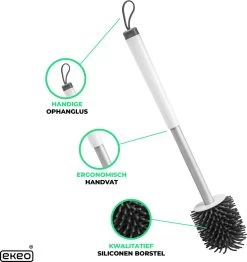 Toiletborstel Siliconen Met Houder - Sneldrogend, Hygiënisch & Antibacteriële Werking - WC Borstel - Toilet Borstel Houder (EXTRA SILICONE BORSTEL GRATIS) 8 Toiletborstel Siliconen Met Houder - Sneldrogend, Hygiënisch & Antibacteriële Werking - WC Borstel - Toilet Borstel Houder (EXTRA SILICONE BORSTEL GRATIS) -Grohe Winkel 1132x1200 3