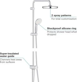 GROHE New Tempesta Cosmopolitan 210 Regendouche - ø 21 Cm - Zonder Thermostaat - Chroom 20 GROHE New Tempesta Cosmopolitan 210 Regendouche - ø 21 Cm - Zonder Thermostaat - Chroom -Grohe Winkel 1133x1200