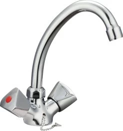 SCHÜTTE Carneo Wastafelkraan - Mengkraan - Met Waste - Chroom