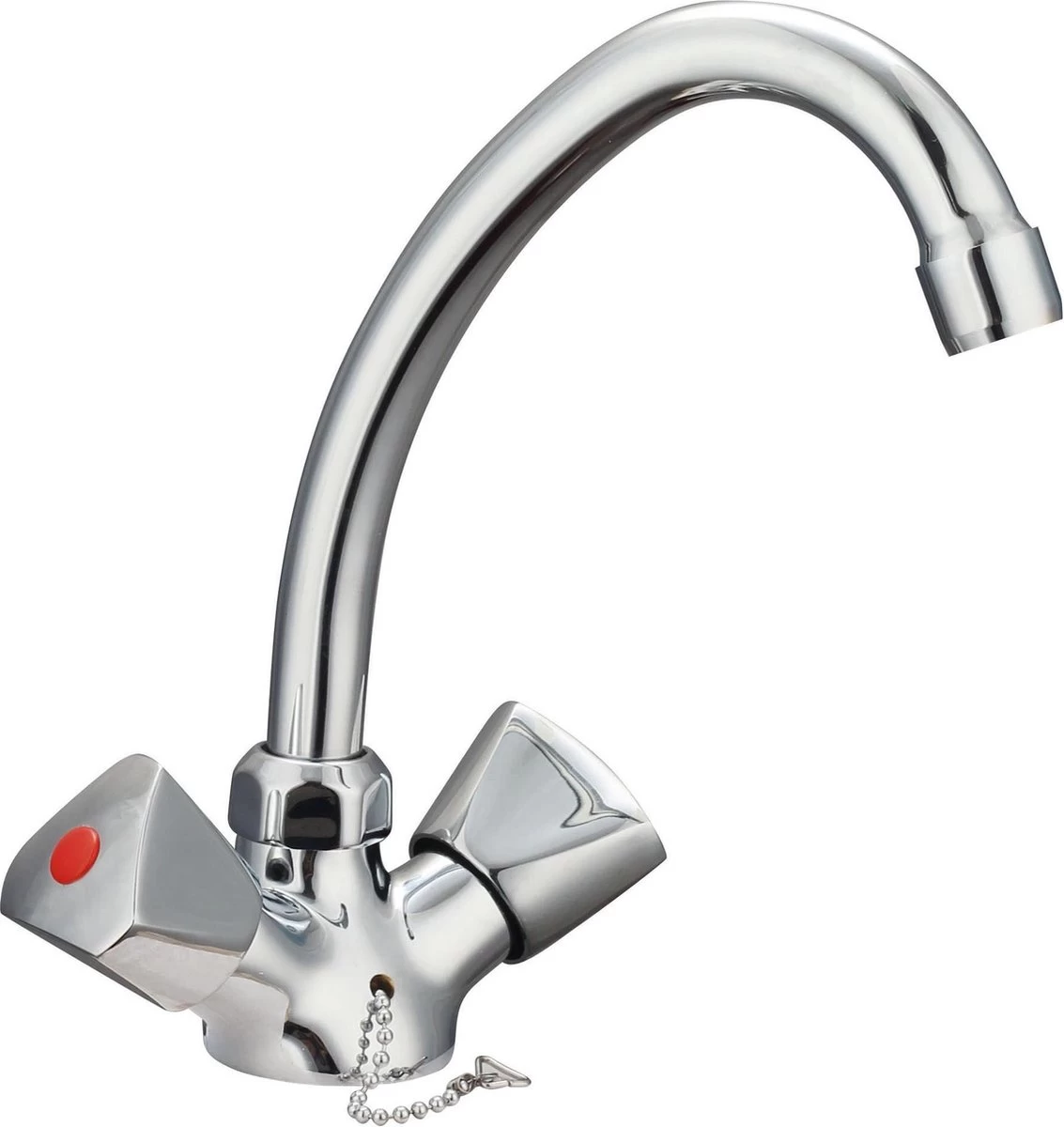 SCHÜTTE Carneo Wastafelkraan - Mengkraan - Met Waste - Chroom 1 SCHÜTTE Carneo Wastafelkraan - Mengkraan - Met Waste - Chroom