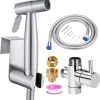 Merkloos Bidet - Handdouche/kraan - Water Sproeier/spray - Toilet/badkamer - Montage Set - 1,5M Slang - Multifunctioneel - RVS – Zilver