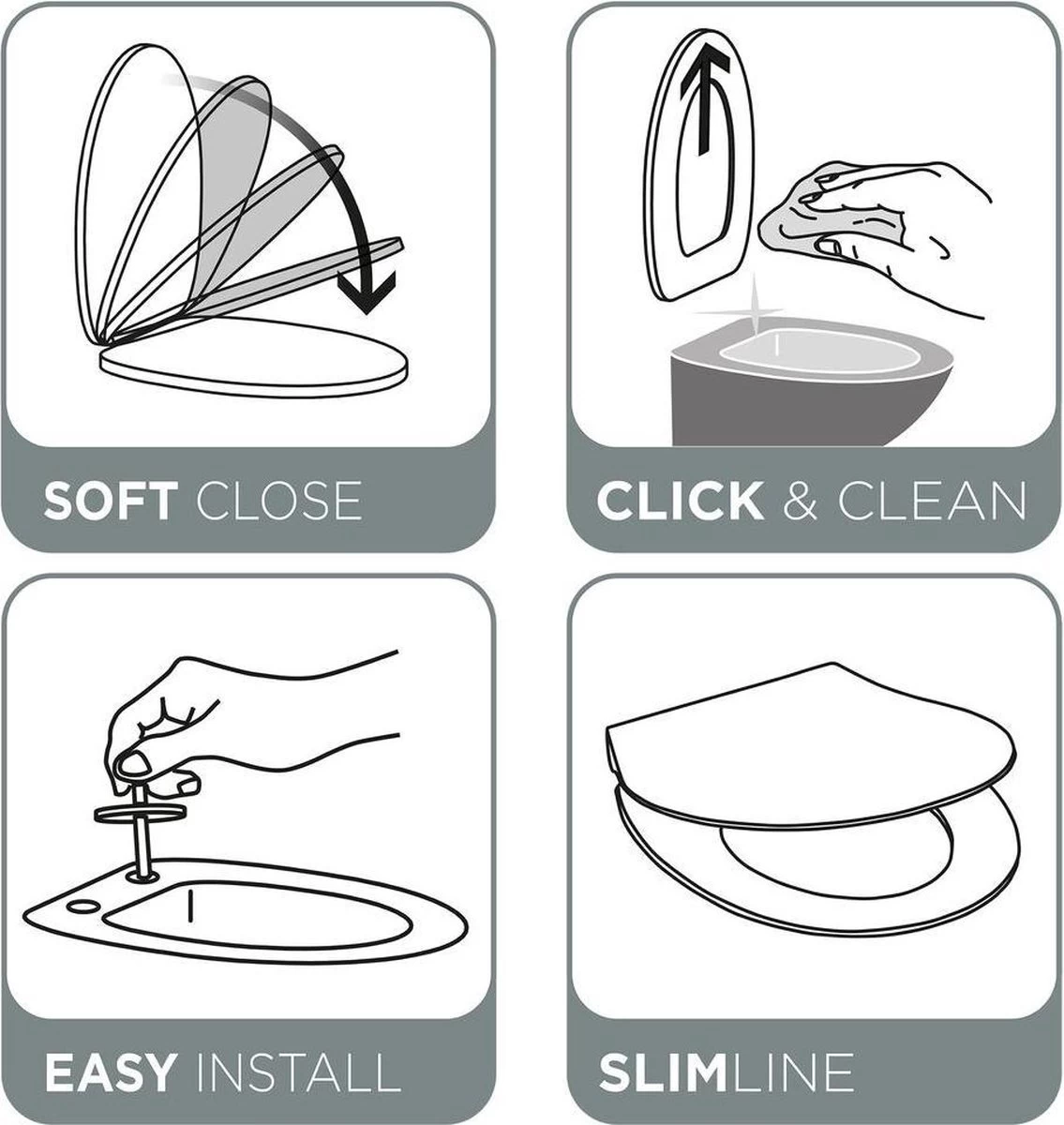 Tiger Elvas - Toiletbril - WC Bril - Duroplast - Wit 5 Tiger Elvas - Toiletbril - WC Bril - Duroplast - Wit - Image 5