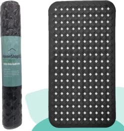 The Original - Douchemat Antislip - Zwart - 88x40cm - Antislipmat Badmat Voor Bad & Douche - Anti Slip Mat Met Zuignappen -Grohe Winkel 1140x1200 1