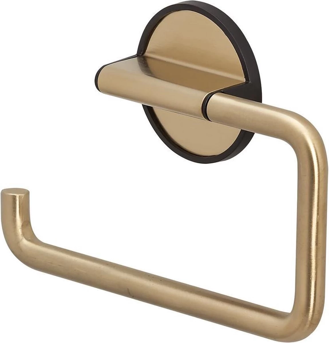 Tiger Tune - Toiletaccessoireset - Toiletborstel Met Houder - Toiletrolhouder Zonder Klep - Handdoekhaak – Messing Geborsteld / Zwart 10 Tiger Tune - Toiletaccessoireset - Toiletborstel Met Houder - Toiletrolhouder Zonder Klep - Handdoekhaak – Messing Geborsteld / Zwart - Image 10