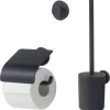 Tiger Urban Toiletaccessoireset - Toiletborstel Met Houder - Toiletrolhouder Met Klep - Handdoekhaak - Zwart