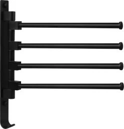 QUVIO Handdoekrek Met 4 Armen / Wandrek / Handdoekrek Keuken / Handdoekenrek Badkamer / Handdoekenrek / Handdoekrek / Handdoekrek Badkamer / Handdoekhaakjes / Handdoekhouder / Wandplank - Verstelbaar - Staal -Grohe Winkel 1156x1200 3