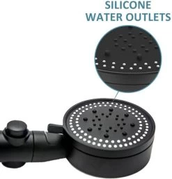 Imperatoris | DoucheSet - Douchekop Met Slang, Houder & Badmuts/Douchemuts - Waterbesparend – Hoge Druk – Regendouche - Zwart Mat -Grohe Winkel 1159x1200