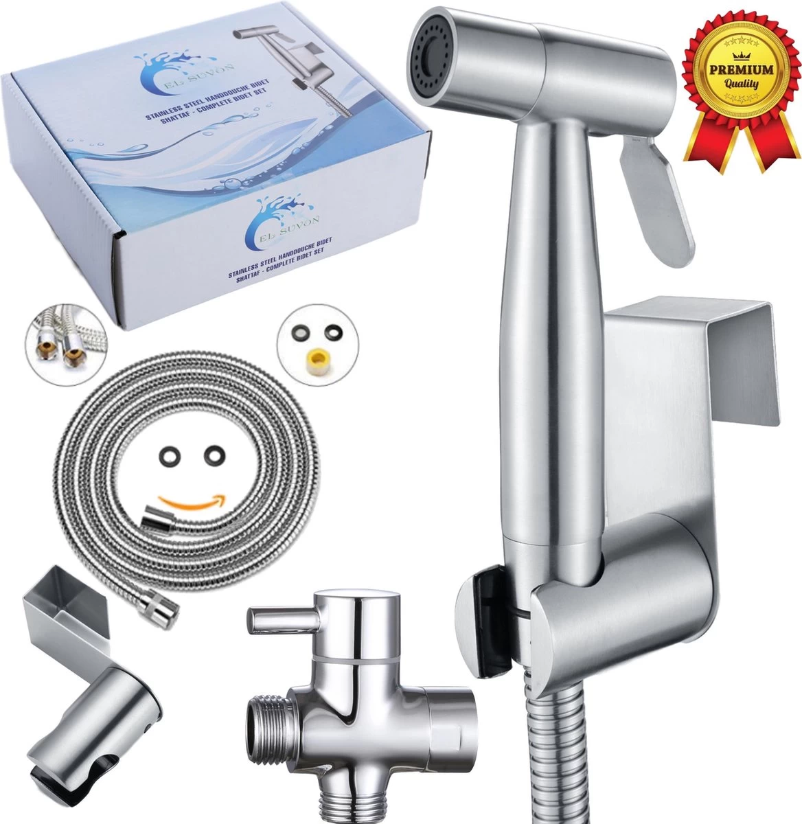 El Suvon® Bidet Handdouche - Shattaf - Bidet Sproeier - Bidetkraan 1 El Suvon® Bidet Handdouche - Shattaf - Bidet Sproeier - Bidetkraan
