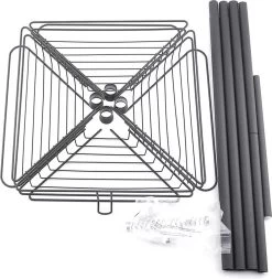 Merkloos Telescopisch Doucherek Zwart Voor Shampoo Staand Zonder Boren Shower Shelf Without Drilling Metal -Grohe Winkel 1170x1200 2