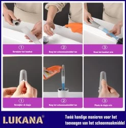 Lukana Siliconen WC Borstel Met Zeepdispenser - Hervulbaar - Vrijstaand Of Hangend - Sneldrogend, Hygiënisch & Antibacteriële Werking - Zonder Boren - Toilet Brush - Toiletborstel Houder - Lekbak -Grohe Winkel 1178x1200 15