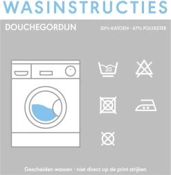 Sealskin Coloris Douchegordijn 180x200 Cm - Polyester / Katoen - Wit 7 Sealskin Coloris Douchegordijn 180x200 Cm - Polyester / Katoen - Wit -Grohe Winkel 1178x1200 8