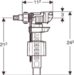 Geberit Vlotterkraan Universeel 5 Geberit Vlotterkraan Universeel -Grohe Winkel 1180x1200 1