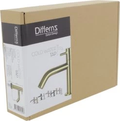 Differnz Wastafelkraan Gebogen – Kraan Koud Water – Toiletkraan – Mat Goud -Grohe Winkel 1183x1200 3