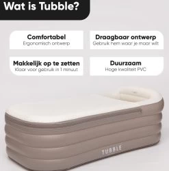 Tubble® Royale Air Bath - 255L - Ambient Taupe - Opblaasbaar Ligbad – Voor Volwassenen 24 Tubble® Royale Air Bath - 255L - Ambient Taupe - Opblaasbaar Ligbad – Voor Volwassenen -Grohe Winkel 1186x1200 1