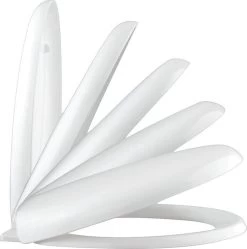 SCHÜTTE WC-Bril 10220 DUROPLAST - Antibacterieel - Soft Close - Gelakt - Wit