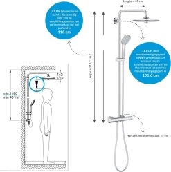 GROHE Euphoria 260 Regendouche - ø 26cm - Met Thermostaatkraan - Chroom -Grohe Winkel 1192x1200