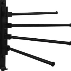 QUVIO Handdoekrek Met 4 Armen / Wandrek / Handdoekrek Keuken / Handdoekenrek Badkamer / Handdoekenrek / Handdoekrek / Handdoekrek Badkamer / Handdoekhaakjes / Handdoekhouder / Wandplank - Verstelbaar - Staal -Grohe Winkel 1193x1200 9