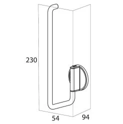 Tiger Tune - Reserverolhouder - Messing Geborsteld / Zwart -Grohe Winkel 1196x1200 7