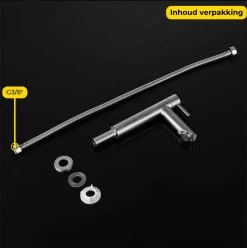 Stylumo Toiletkraan Chroom – Fonteinkraan RVS – Koudwaterkraan – WC Kraan – Alleen Koud Water -Grohe Winkel 1197x1200 14