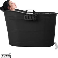 EKEO Zitbad - 210L - Mobiele Badkuip - Bath Bucket - Zwart 10 EKEO Zitbad - 210L - Mobiele Badkuip - Bath Bucket - Zwart -Grohe Winkel 1197x1200 5