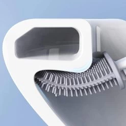 Easy Clean - Flexible Siliconen Wc Borstel Met Houder - Gesloten Onderkant - Ophangbaar - Vernieuwd Design - Toiletborstel - Wit - WC Borstel -Grohe Winkel 1198x1200 20