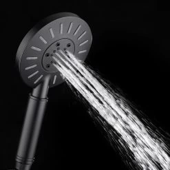 Tiger Tyne Doucheset - Regendouche Ø 22,5 Cm - Handdouche Ø 12 Cm - 3 Standen - Mat Zwart -Grohe Winkel 1199x1200 3