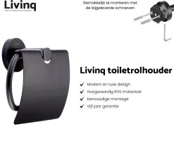 Toiletaccessoireset Zwart 3-delig - Luxe Toilet Set - Toiletborstel Met Houder - Toiletrolhouder Met Klep - Handdoekhaak -Grohe Winkel 1200x1008 4