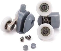 Merkloos Wielen Voor Douchedeur, Rollen Voor Douchedeur, Wieltjes, Douchedeur, 4 X Boven En 4 X Onder, Badkamer, 25 Mm, 8 Stuks Dubbele Wielen -Grohe Winkel 1200x1009