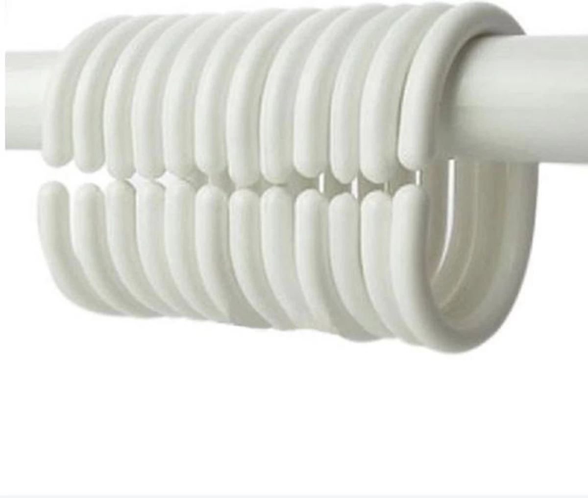 Merkloos Douchegordijn Ringen Set/12 Stuks - Wit - Ringen Douche Gordijn - Curtain Rings 1 Merkloos Douchegordijn Ringen Set/12 Stuks - Wit - Ringen Douche Gordijn - Curtain Rings